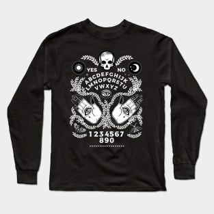 Ouija Board Dark Goth Gothic Witch Occult Wiccan Long Sleeve T-Shirt